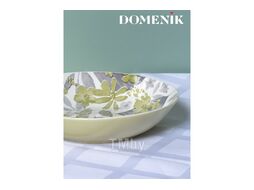 Тарелка столовая глубокая Domenik Blooming DMD237 (зеленый)