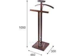 Стойка для одежды Мебелик Костюмная Галант 340 (темно-коричневый)