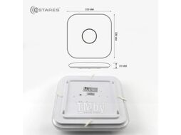 Потолочный светильник Estares Music Rgb 40W S-APP-330-WHITE/CHROME-220-IP20