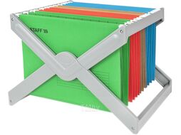 Подставка настольная Staff Foolscap. Для подвесных папок / 270939 (серый)