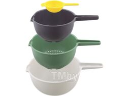 Набор мисок Smart Solutions Trym с сепаратором для яиц / SS-BO-PP-set4