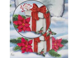 Набор наклеек на окно новогодних Золотая сказка Медвежонок / 591923