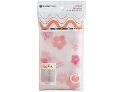Мочалка для тела Sungbo Cleamy Clean&Beauty White Pattern Shower Towel 28x95