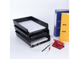 Лоток для бумаг Brauberg Office / 237255 (черный)