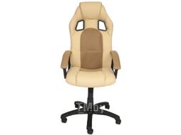 Кресло геймерское Tetchair Driver экокожа/ткань (бежевый/бронзовый)