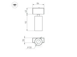 Трековый светильник Arlight MAG-SPOT-45-R85-7W Day4000 WH 24deg 24V / 026965