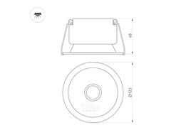 Точечный светильник Arlight MS-HARBOR-R123-20W Day4000 WH 24deg / 050184