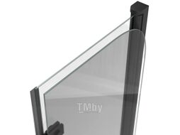 Стеклянная шторка для ванны Teymi Anni 100x140 / T00280 (прозрачное стекло/черный матовый)