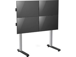 Стойка для ТВ/аппаратуры Cactus CS-FS-TV4-PRO (черный)