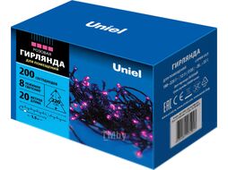 Светодиодная гирлянда Uniel ULD-S2000-200/DGA / UL-00007310 (розовый)