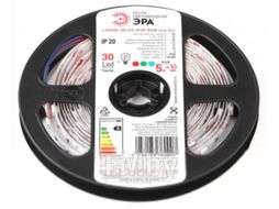 Светодиодная лента ЭРА LS5050-7.2-30-12-RGB-IP20-1 Year-5m / Б0035602