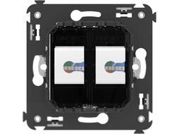 Розетка DKC Avanti RJ-45 / 4402664 (черный квадрат)