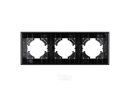Рамка для выключателей и розеток Arlight FRM-XSILO-WD-3-SNL / 051276