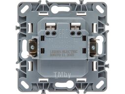 Розетка 1-ая (скрытая, механизм, б/з) черная, Steen, LEIDEN ELECTRIC 806070