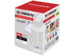 Настольная лампа Sonnen Ou-607 / 236682 (белый/фиолетовый)