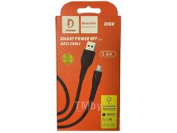 Кабель Denmen D16V Micro (1м, черный)