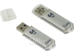 USB flash накопитель SmartBuy 64GB V-Cut Silver (SB64GBVC-S)