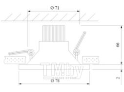 Точечный светильник Elektrostandard 15266/LED 7W 4200K BK (черный)