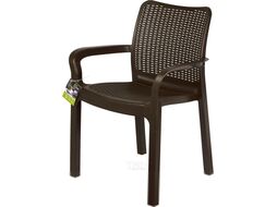 Стул пластиковый Ingreen Rattan / ING6182ГШК (горький шоколад)