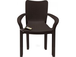 Стул пластиковый Ingreen Rattan / ING6182ГШК (горький шоколад)