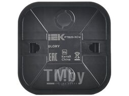 Розетка IEK Glory EAH10-K46M (сталь матовый)