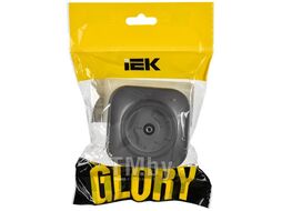Розетка IEK Glory EAH10-K46M (сталь матовый)