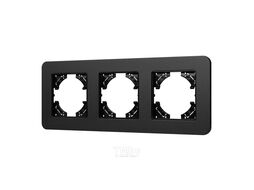 Рамка для выключателей и розеток Arlight FRM-AKIRY-SFAL-3-BK / 049741