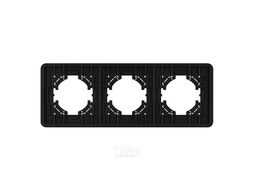 Рамка для выключателей и розеток Arlight FRM-AKIRY-SFAL-3-BK / 049741