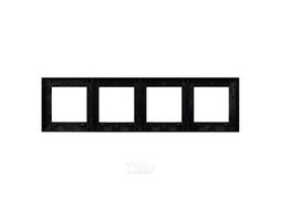 Рамка для выключателей и розеток Arlight FRM-GLARE-GS-4-GR / 043804