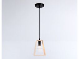 Потолочный светильник Ambrella Traditional TR80497 BK/LW (черный/светлое дерево)