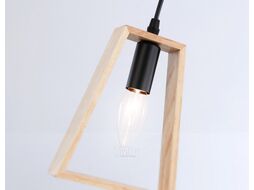 Потолочный светильник Ambrella Traditional TR80497 BK/LW (черный/светлое дерево)