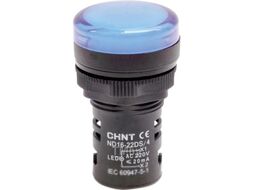Лампа сигнальная Chint ND16-22DS/4 AC 230В (R) / 593152 (синий)