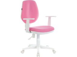 Кресло детское Brabix Fancy MG-201W / 532409 (белый/розовый TW-13A)