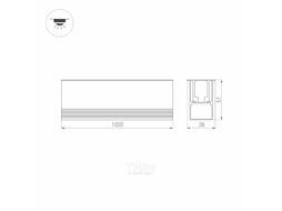 Светильник уличный Arlight ART-LUMILINE-3351-1000-24W Warm3000 SL / 027994(2)