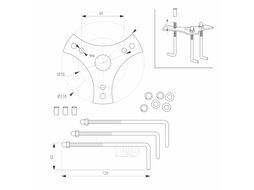 Светильник уличный Arlight LGD-STEM-BOLL-H500-10W Warm3000 GR / 029966