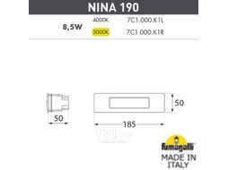 Светильник уличный Fumagalli Nina 7C1.000.000.WYK1L