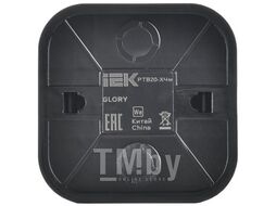 Розетка IEK Glory EAH10-K02M (черный матовый)