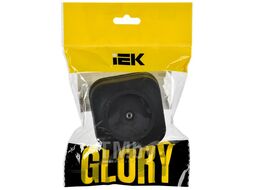 Розетка IEK Glory EAH10-K02M (черный матовый)