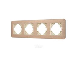 Рамка для выключателей и розеток Arlight FRM-AKIRY-AL-4-GD / 049733
