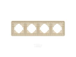 Рамка для выключателей и розеток Arlight FRM-AKIRY-AL-4-GD / 049733