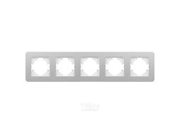 Рамка для выключателей и розеток Arlight FRM-AKIRY-SFAL-5-SR / 049746