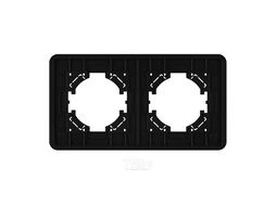 Рамка для выключателей и розеток Arlight FRM-OMALI-GS-2-BK / 049693