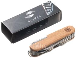 Нож швейцарский STINGER FK-K5014ALL (дерево)
