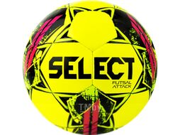 Мяч для футзала Select Futsal Attack V22 / 1073460559 (размер 4, желтый/зеленый/рзовый)