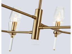 Люстра Ambrella LH55202/8 BS/CL (латунь/прозрачны)