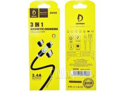 Кабель Denmen D09E 3в1 (черный)
