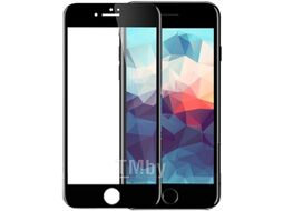 Защитное стекло для телефона Case 3D для iPhone 7 Plus (черный глянец)