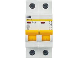 Выключатель автоматический IEK ВА 47-29 2п 25А D / MVA20-2-025-D