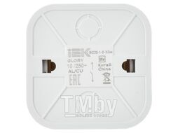 Выключатель IEK Glory EVH14-K01M-10 (белый матовый)