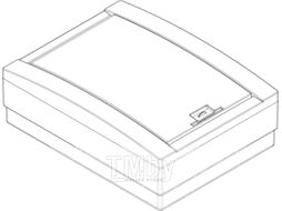 Бокс пластиковый Adal Pano Наружный 12 / MD9306-B